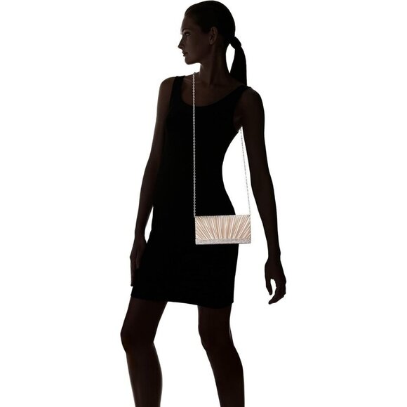 ❤️Chloe Satin Cream Clutch for Women Shoulder Bag - Picture 6 of 6